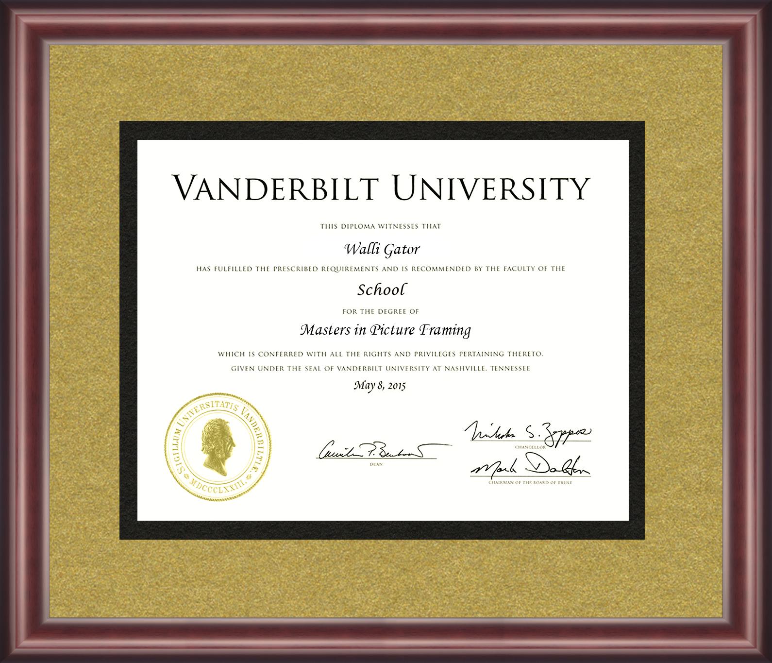 假文凭制作,范德堡大学毕业证书,美国文凭制作